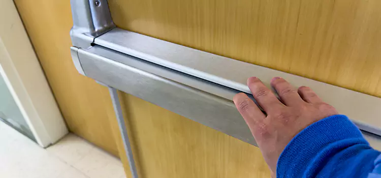 Installing a Push Bar on a Door Bentonville